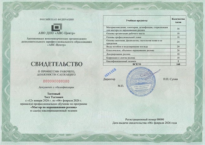 Мастер по наращиванию ресниц. Обучение дистанционно